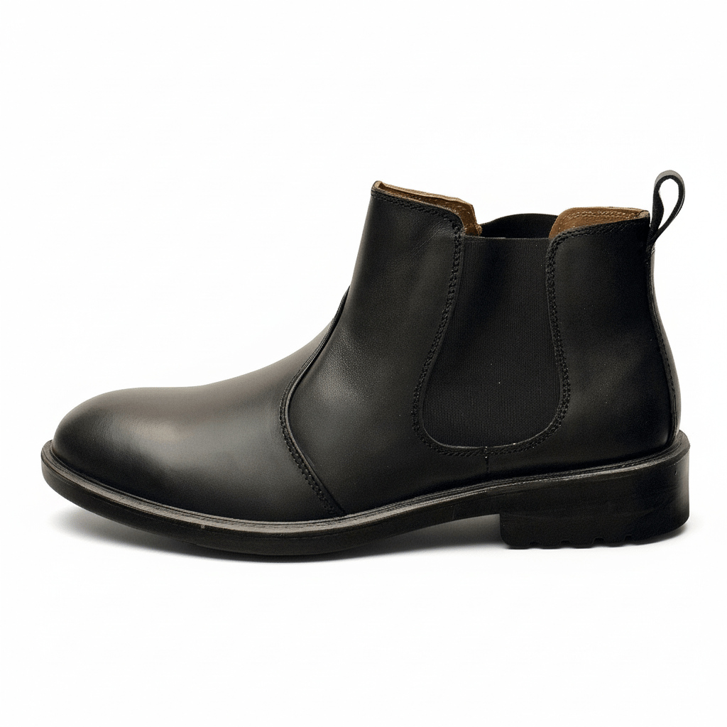 Chelsea Leather Black Boot