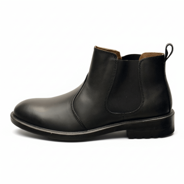 Chelsea Leather Black Boot