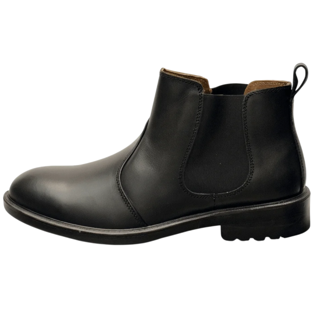 Chelsea Leather Black Boot